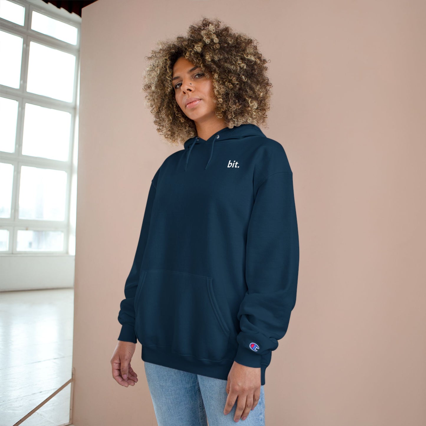 stay humble, stack sats. champion hoodie