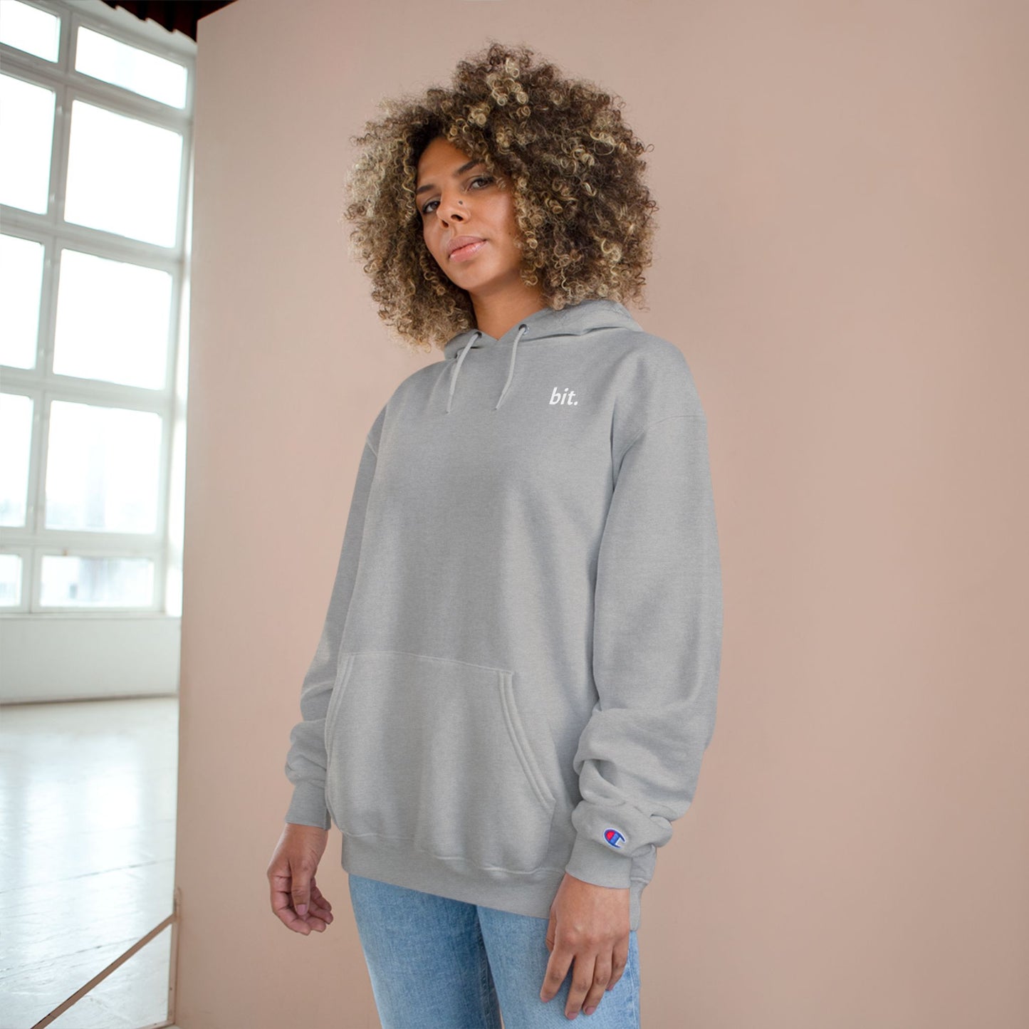 stay humble, stack sats. champion hoodie