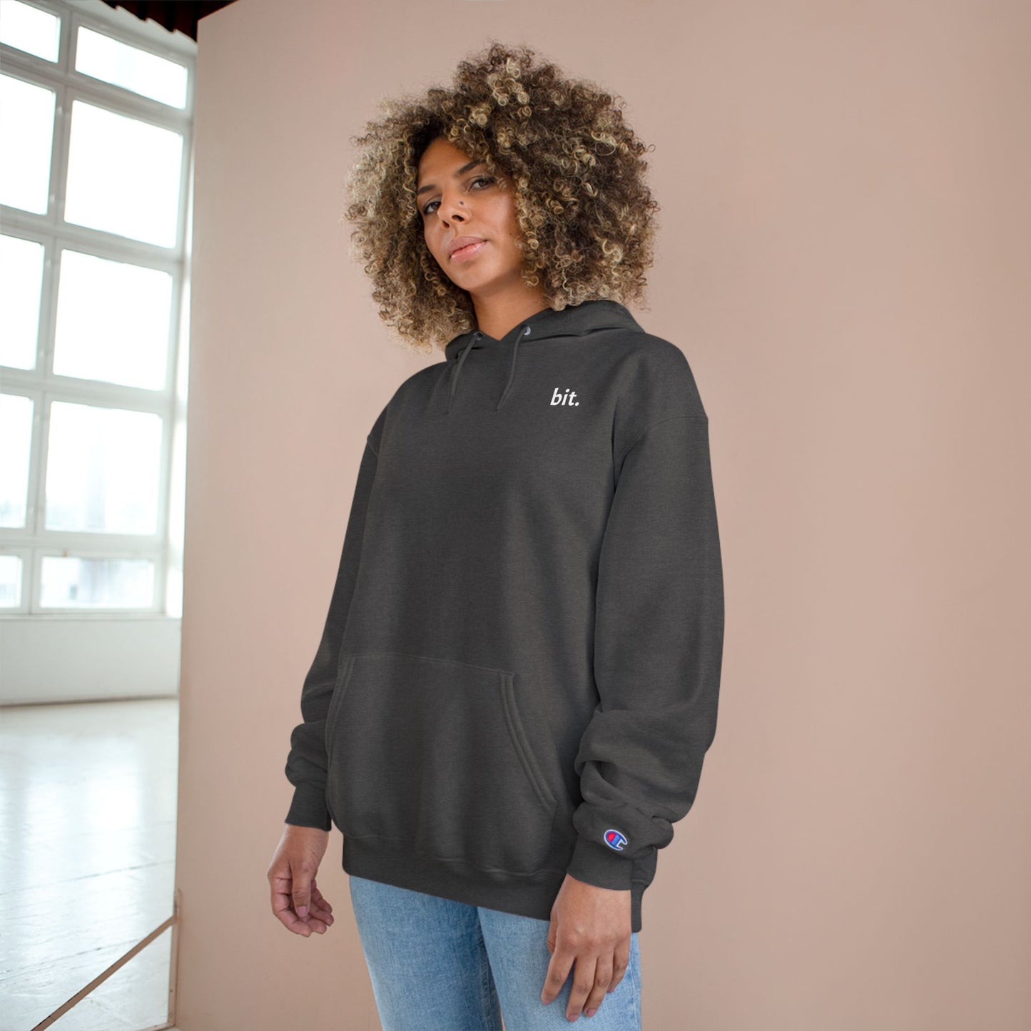 stay humble, stack sats. champion hoodie