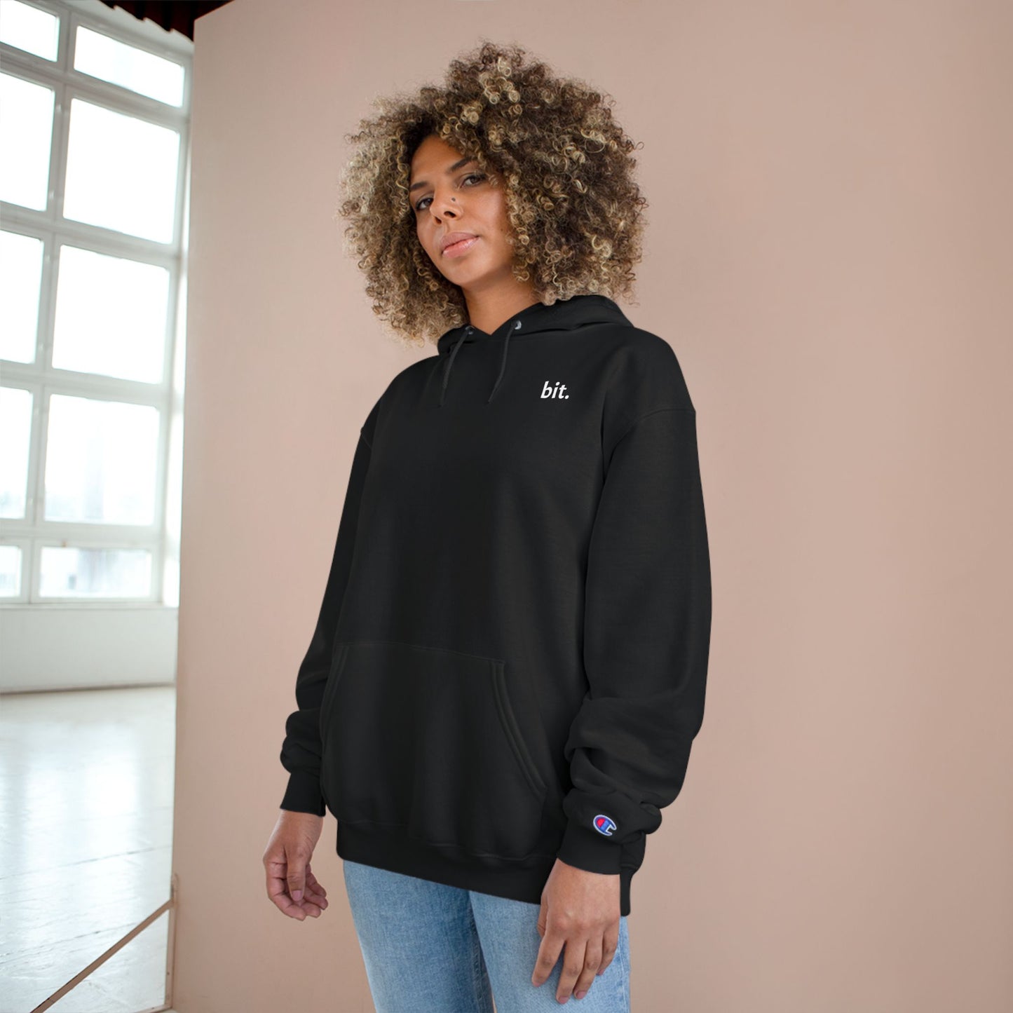 stay humble, stack sats. champion hoodie