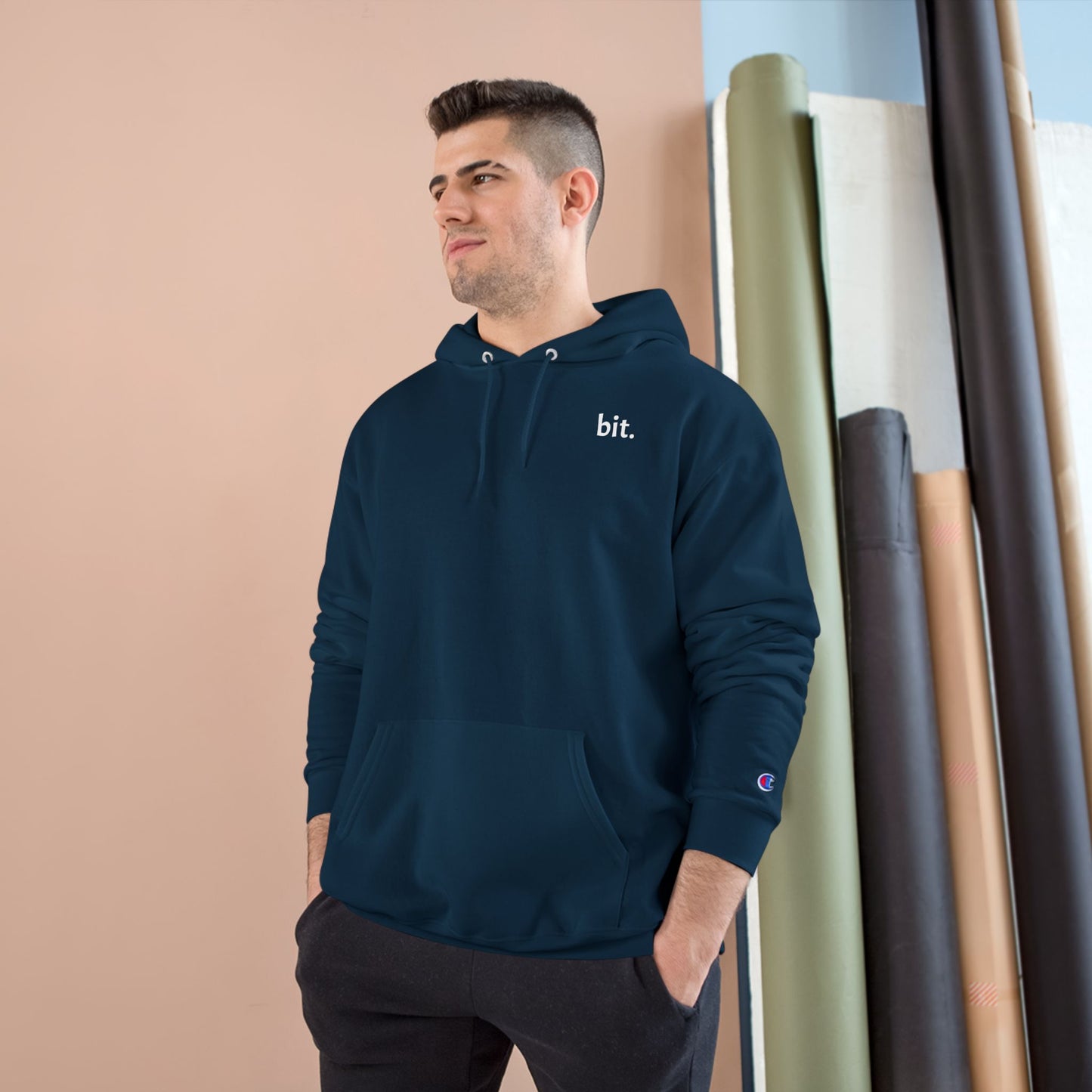 stay humble, stack sats. champion hoodie
