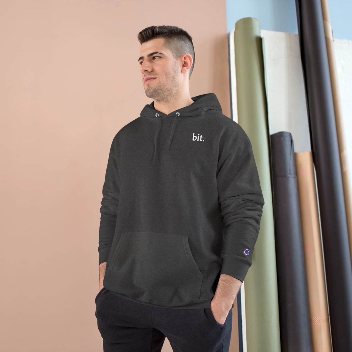 stay humble, stack sats. champion hoodie