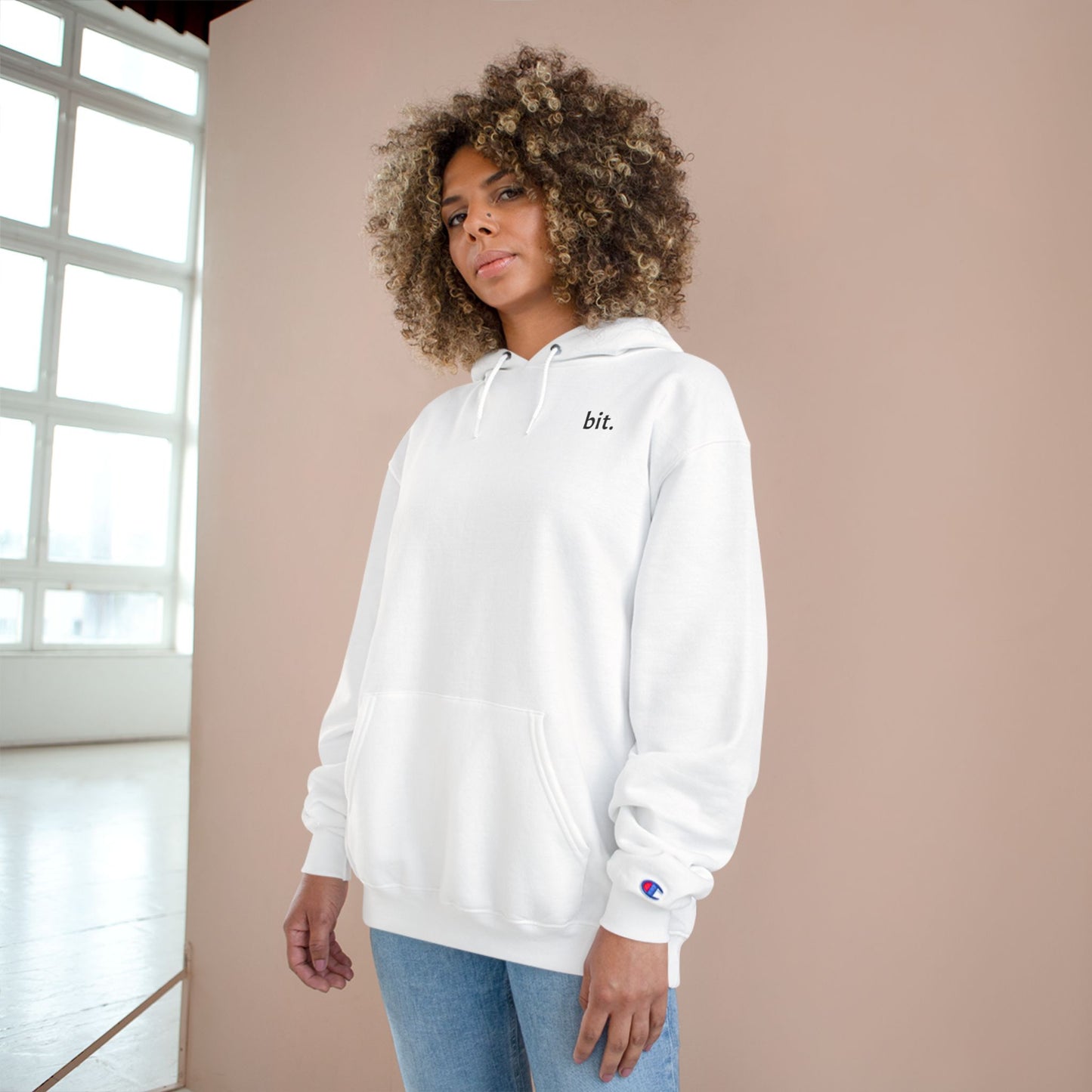 stay humble, stack sats. champion hoodie