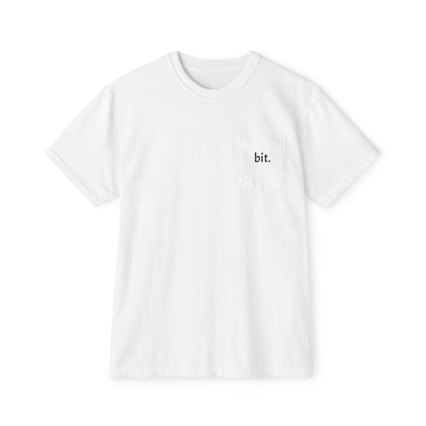 stay humble, stack sats. pocket t-shirt