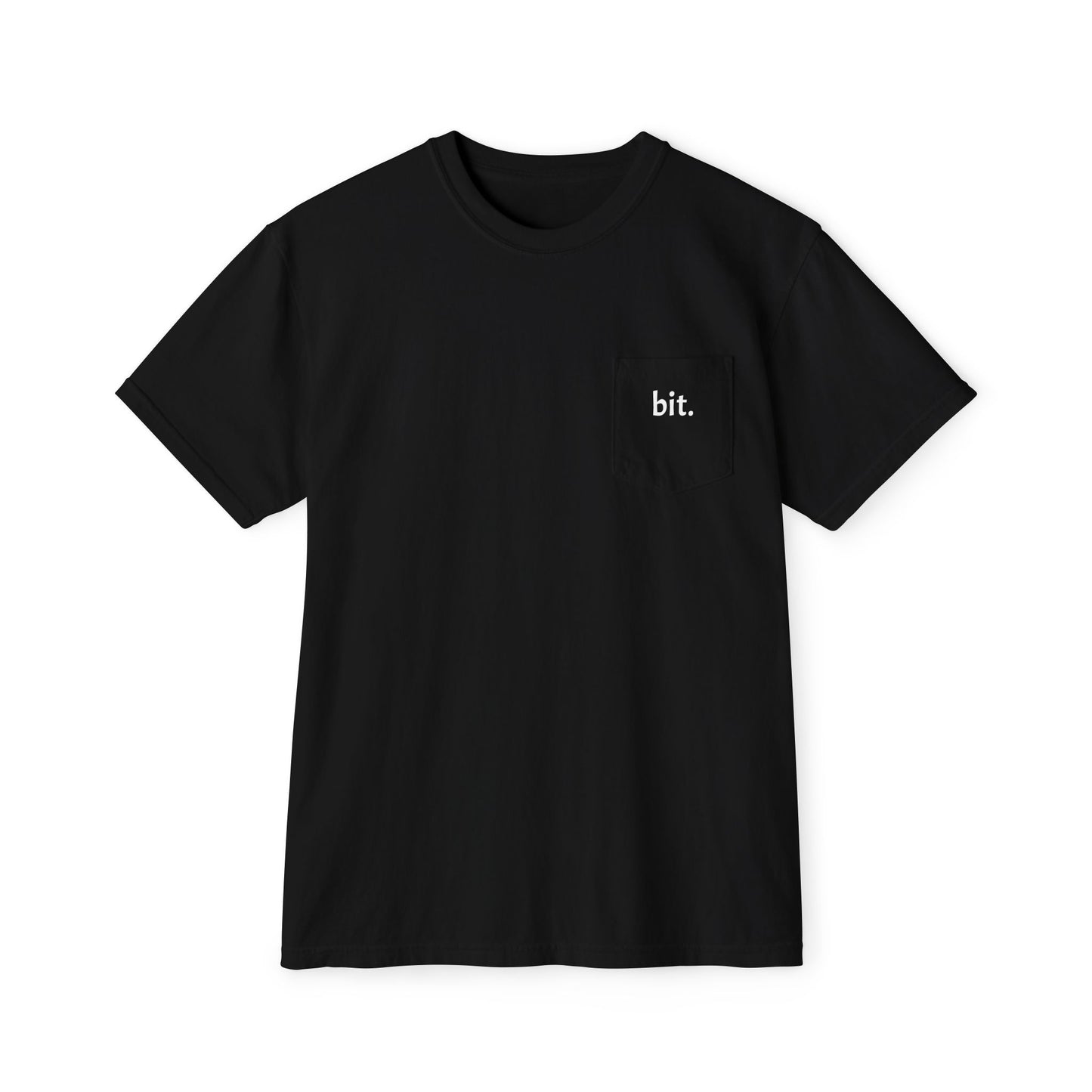 stay humble, stack sats. pocket t-shirt