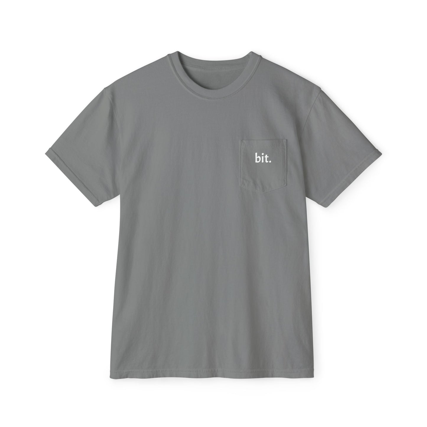 stay humble, stack sats. pocket t-shirt